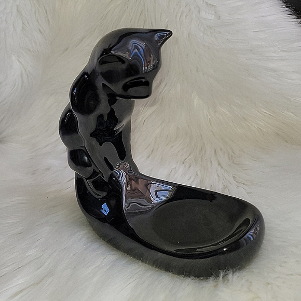 Black Cat little things/bar soap/Jewelry holder